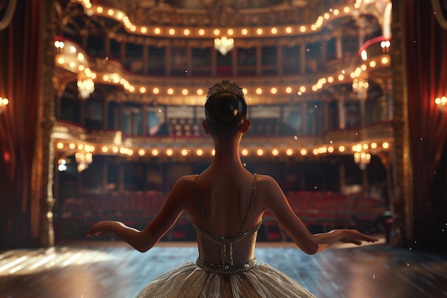 Foto eleganti spettacoli di balletto in teatri storici