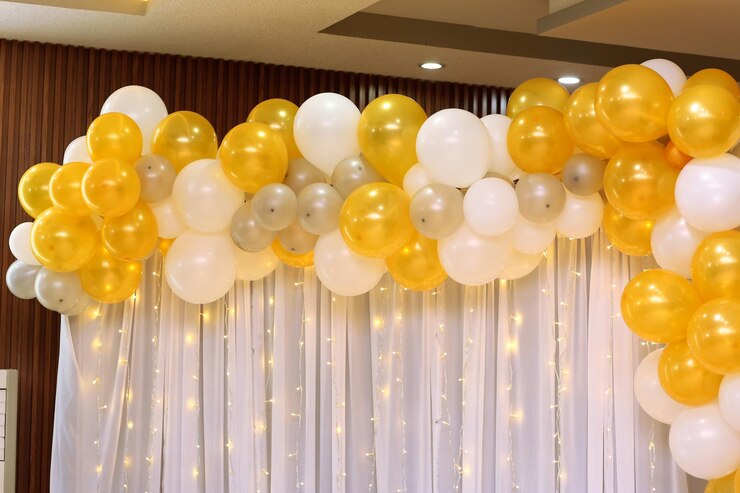 Foto elegant ballon boog decoratie