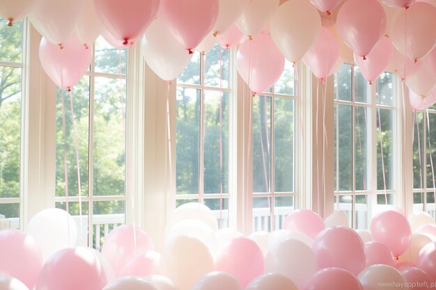 Photo elegant balloon party vibes