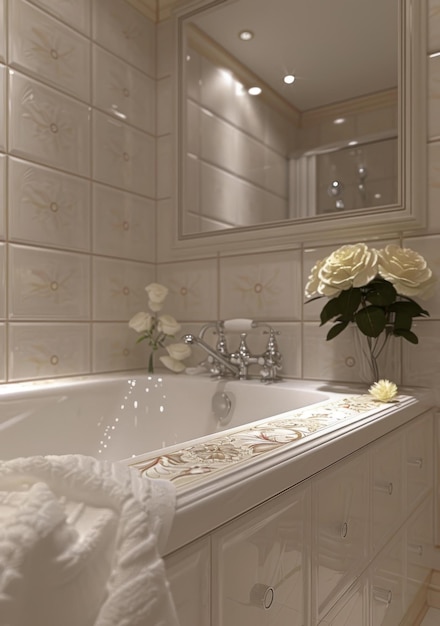 Фото Элегантный дизайн интерьера ванной комнаты
