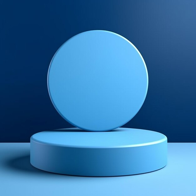 Элегантный и красивый 3D круглый подиум, созданный ИИ