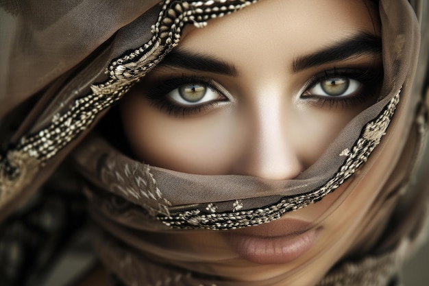 Elegant Beautiful arabic woman Generate Ai