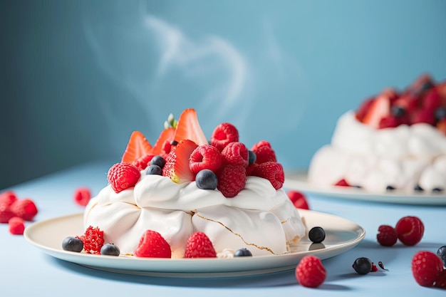 Elegant Beige Pink Pavlova