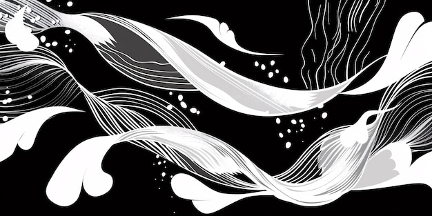 Фото Элегантная черно-белая серая текстура градиентные линии абстрактный фон текстуры