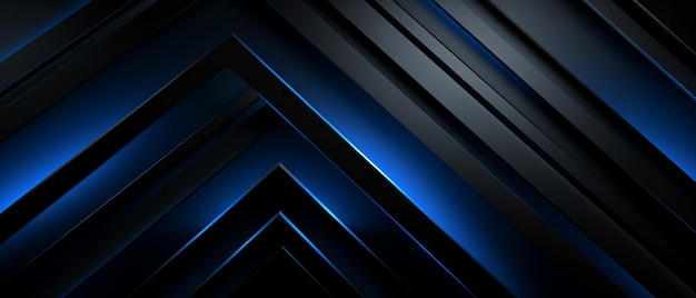 Photo elegant black and blue abstract 3d background perfect for modern business or tech layouts