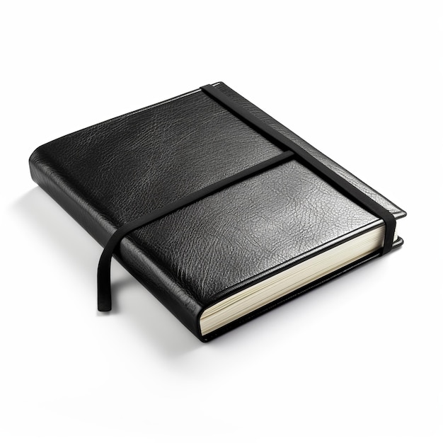 An Elegant Black Book Diary with a Blank Cover