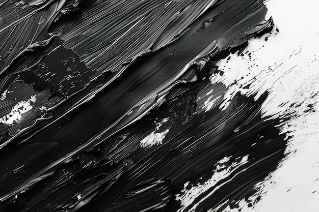 Elegant Black Brush Strokes on Dark Background