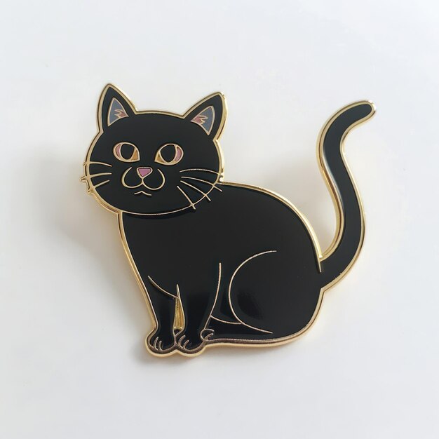Cute Black Cat Enamel Pin For Women Men Bottled Menace Evil Black Cat Brooch Pins Lapel Badge Pins For Backpack Bag Jewelry