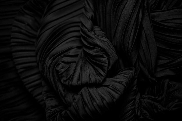 elegant black cloth abstract spiral texture