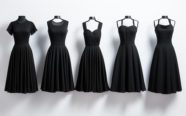 Photo elegant black dresses for a chic look