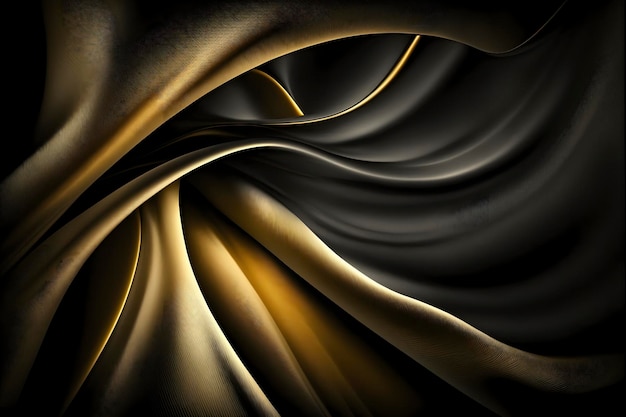 Elegant Black and Gold Cloth Background for Luxury Branding