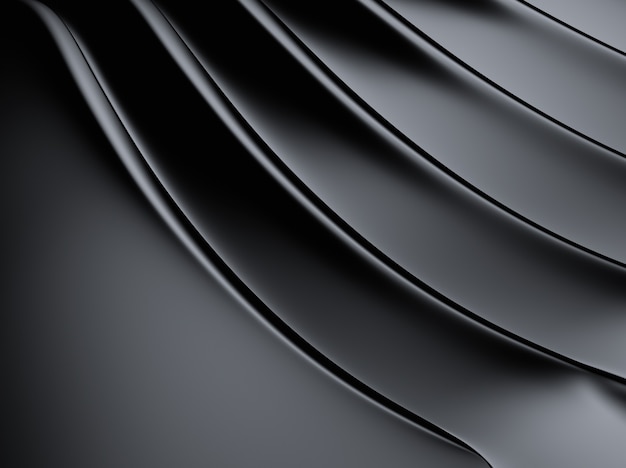 Elegant black metallic background with soft lines