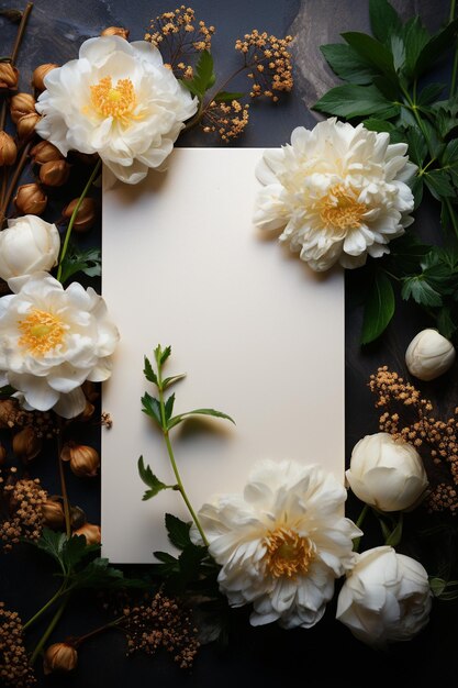 elegant blank wedding invitation