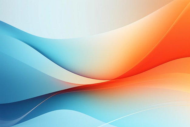 Elegant blue and orange abstract wave wallpaper abstract orange and blue