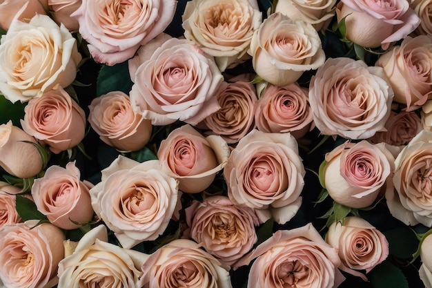 Elegant Bouquet of Blush Roses