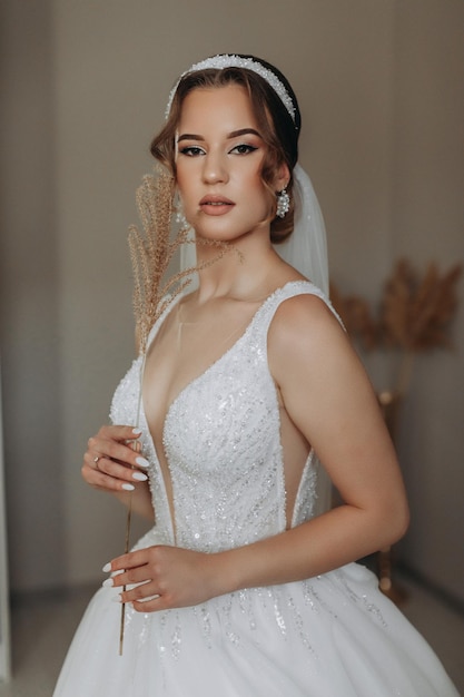 elegant bride indoor