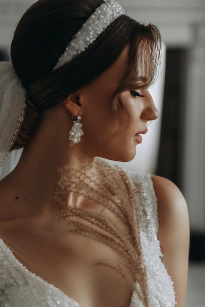 elegant bride indoor