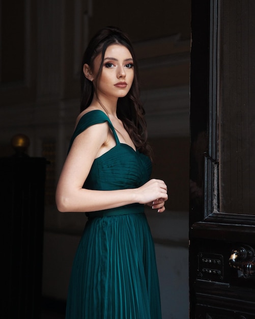 Elegant bride in a wedding dress