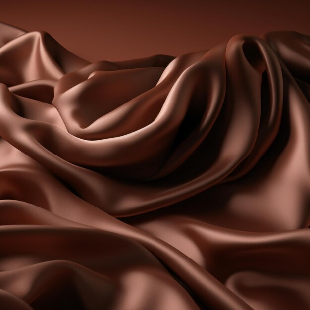 Foto elegante seta marrone o satinata tessuta di stoffa di lusso può essere utilizzata come sfondo astratto luxurious background design wallpaper milk chocolate toned generative ai