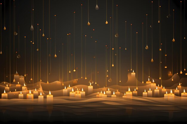 Elegant Burning Candles Abstract Graphics achtergrond