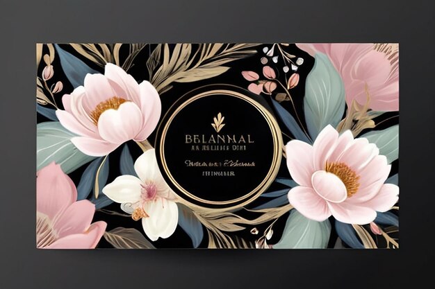 Elegant Business Card Elegant Floral Patterns