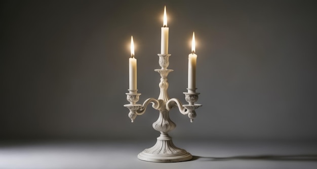 Photo elegant candle holder perfect for a sophisticated ambiance