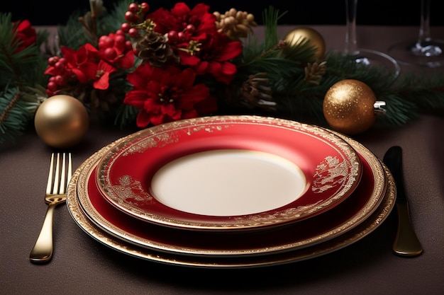 Elegant Celebration Festive Table Setting