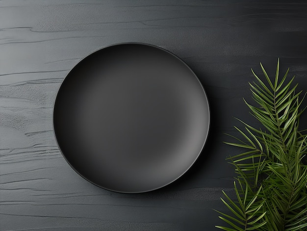 Photo elegant ceramic plate mockup for dining and decor ai generated