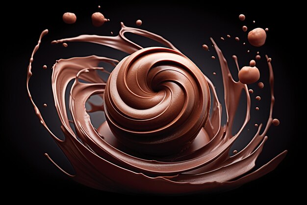 Elegant Chocolate Swirls