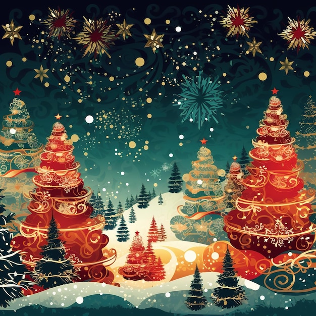 Elegant christmas background