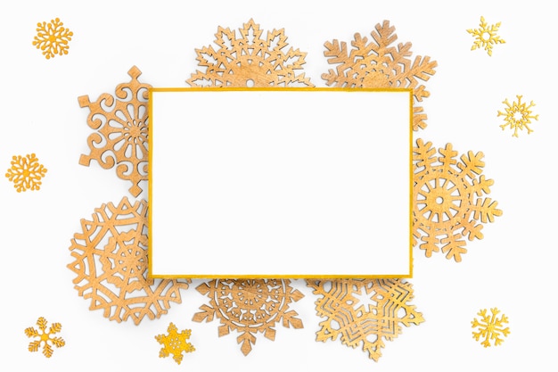 Elegant christmas concept with frame