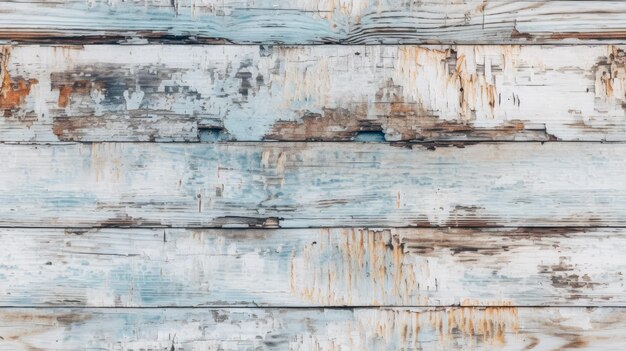 Foto elegant coastal retreat wit en blauw woodgrain naadloos patroon