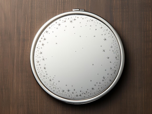 Foto elegant compact mirror mockup voor schoonheid en accessoires gegenereerd door ai