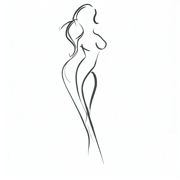 elegant contemplation the beauty of a woman from behind