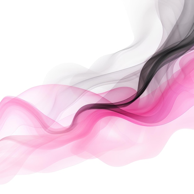 Elegant Contrasts Mesmerizing Vaping Smoke Transcends Black and Pink Backgrounds