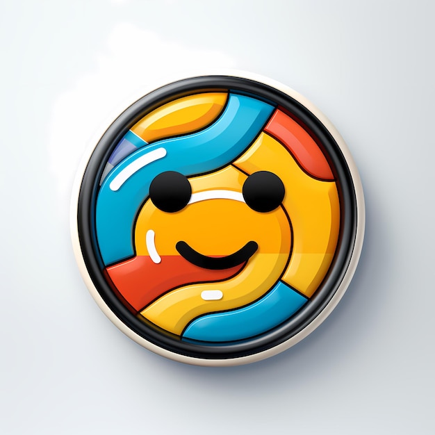 Foto elegant convergence vectorcores minimalist emoji junction per l'icona dell'iphone