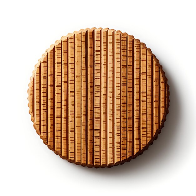 Elegant Corrugated Cardboard Coasters Recycled Material Brown Color creative concept idea design