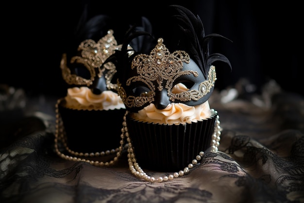 Elegant Cupcakes Fit for a Masked Affair