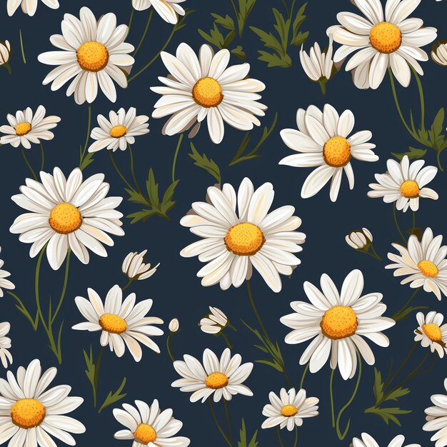 Elegant daisy print for modern background