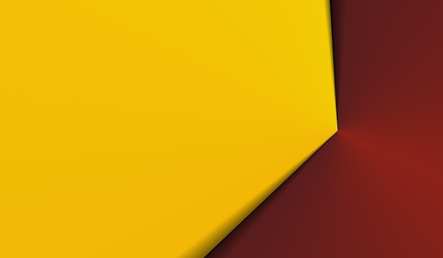 Elegant dark red with yellow paper layer abstract background