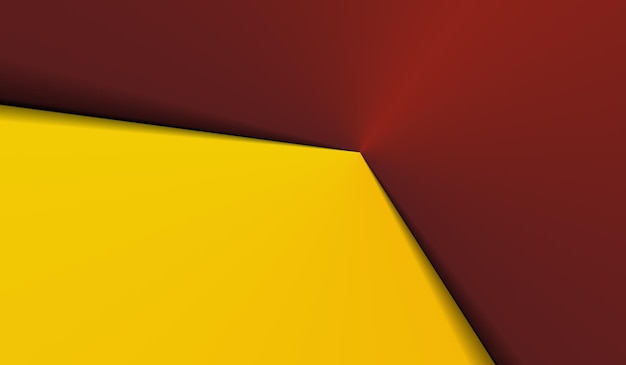 Elegant dark red with yellow paper layer abstract background