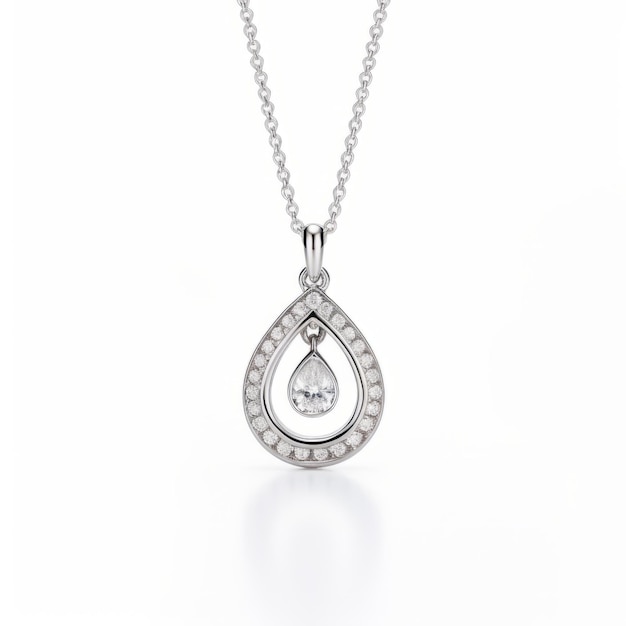an elegant diamond pendant featuring white diamonds, inspired by the style of miki asai. this pendant showcases traditional craftsmanship and captures the innocence and beauty of jane small's artwork.