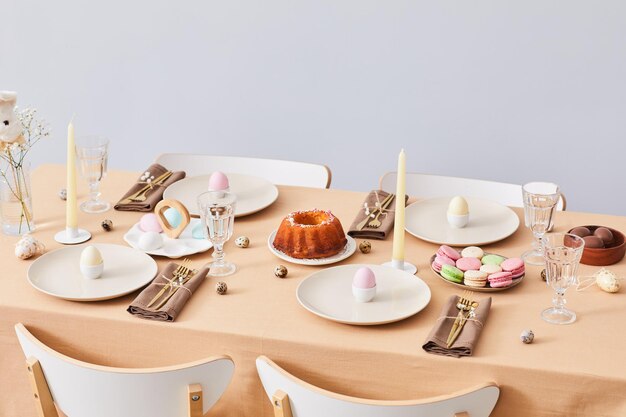 Elegant Dining Table on Easter