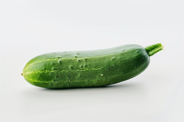 An Elegant display of a Vibrant Green Cucumber