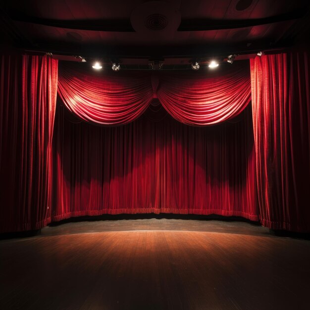 elegant drapes on stage