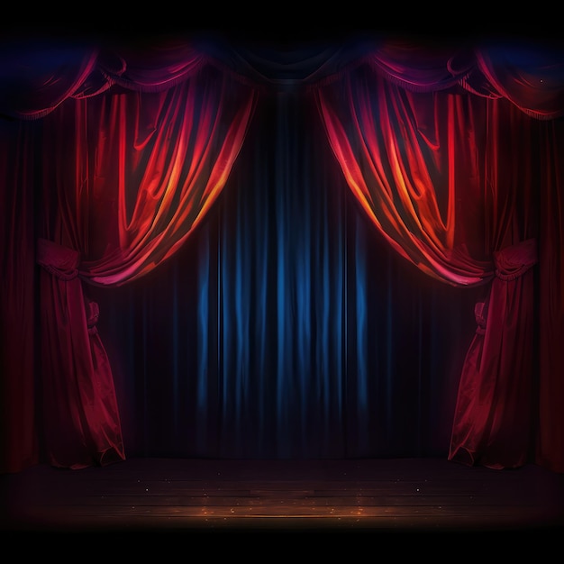 elegant drapes on stage