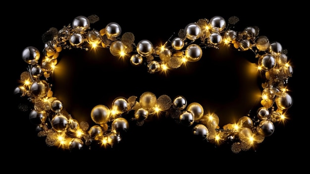 Elegant and Enchanting Christmas Garland Lights in the