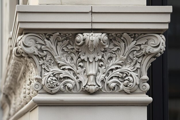 Photo elegant exterior etchings stucco photo