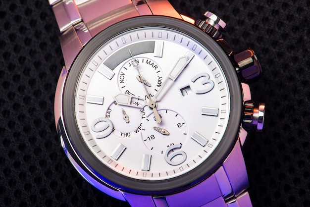 Photo elegant fashion wristwatch closeup