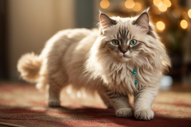 Elegant Feline Meticulous Details of a Cute and Adorable Ragdoll Cat